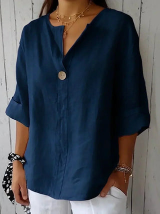 Casual V-neck everyday blouse for women | Nayla