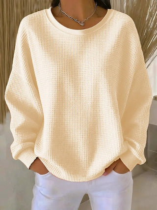 Relaxed textured everyday knit jumper for women | Elora
