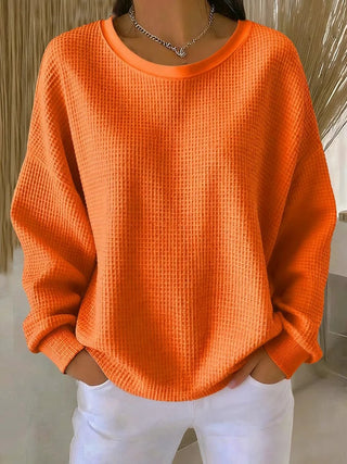 Relaxed textured everyday knit jumper for women | Elora
