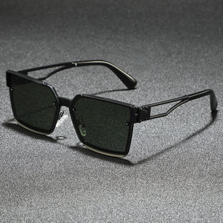 Classic retro half-frame everyday shades for men | Viridian