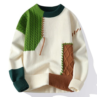 Vanguard Patchwork Knit Sweater