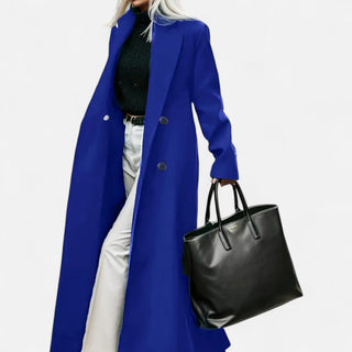 Classic structured formal winter coat for women