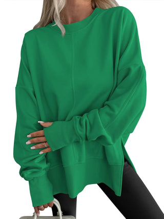 Comfy oversized long-sleeve everyday sweatshirt for women | Gwen