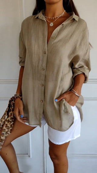 Elegant oversized everyday blouse for women | Emily