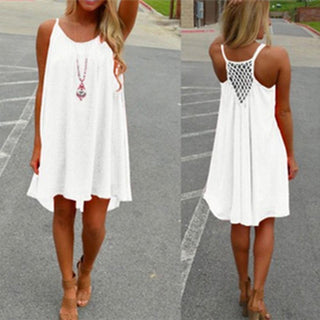 Sleeveless Spaghetti Strap Beach Cover-Up Dress | Mariselle