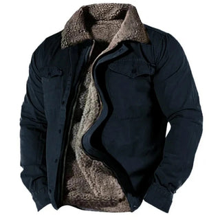 Warm sherpa-lined jacket for men | Logan