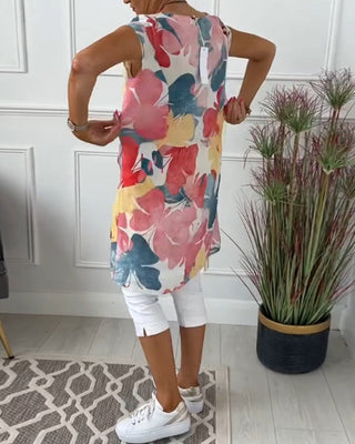 Casual relaxed floral everyday dress for women | Ingrid