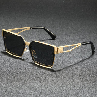 Classic retro half-frame everyday shades for men | Viridian