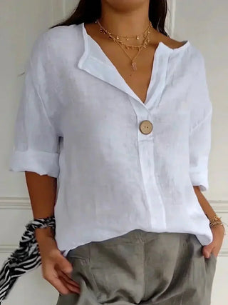Casual V-neck everyday blouse for women | Nayla
