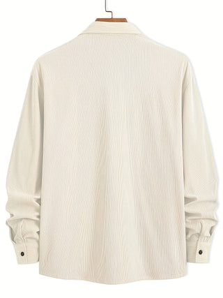 Classic textured cord everyday overshirt for men | Ellison