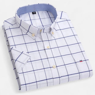 Classic oxford short-sleeve everyday shirt for men