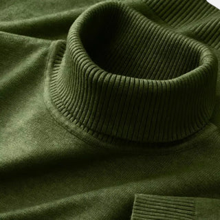 Classic knitted turtleneck sweater for men