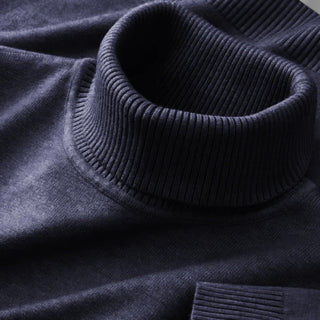 Classic knitted turtleneck sweater for men