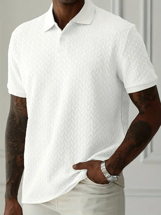 Classic textured everyday polo shirt for men | Ellison