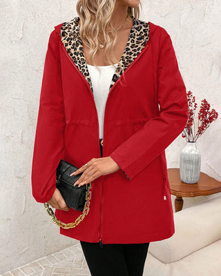 Reversible Leopard Print Coat | Aleah