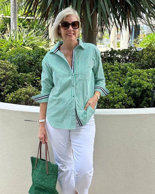 Easy elegance striped blouse for women | Diane