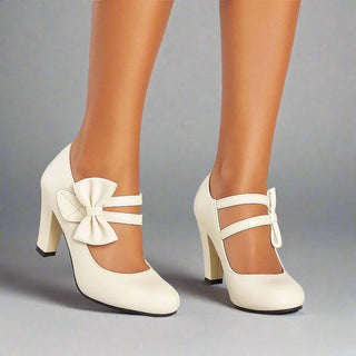 Classic bow-detail elegant heels for women | Bella