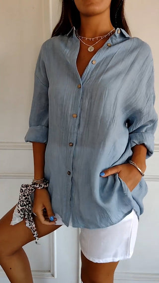 Elegant oversized everyday blouse for women | Emily