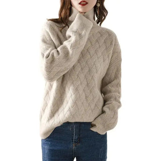 Textured Turtleneck Sweater – Refined Cozy Silhouette | Isabella