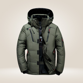 Warm thick fleece-lined winter parka for men | Nordfall