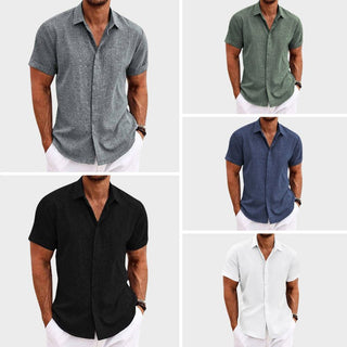 Jack Washington Belmont Linen Look Shirt | Short Sleeve Summer Essential