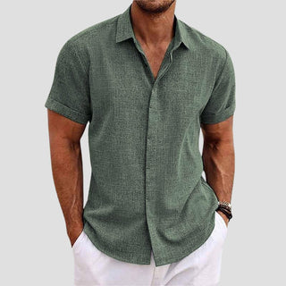 Jack Washington Belmont Linen Look Shirt | Short Sleeve Summer Essential