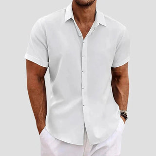 Jack Washington Belmont Linen Look Shirt | Short Sleeve Summer Essential
