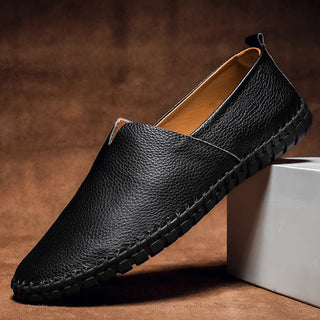 Jack Washington Minimal Genuine Leather Loafers | Timeless Slip-On Design