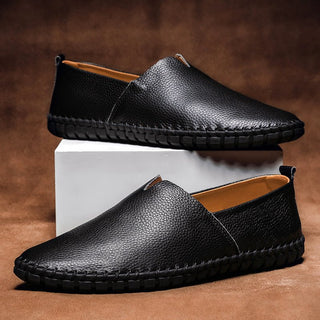 Jack Washington Minimal Genuine Leather Loafers | Timeless Slip-On Design