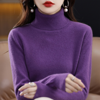 Emmie Cashmere Turtleneck Sweater – Premium Soft Knit with Lightweight Warmth