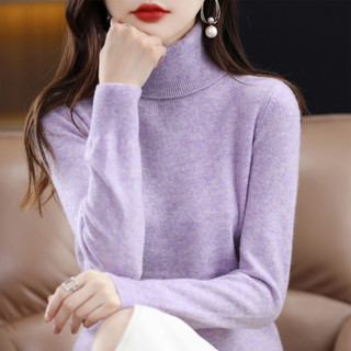 Emmie Cashmere Turtleneck Sweater – Premium Soft Knit with Lightweight Warmth