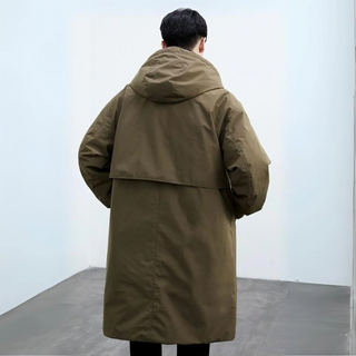 Winter Long Hooded Coat | Structured Cold-Season Essential