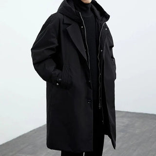 Winter Long Hooded Coat | Structured Cold-Season Essential