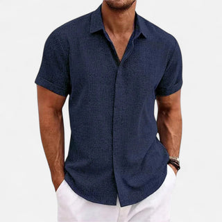 Refined coastal summer shirt for men