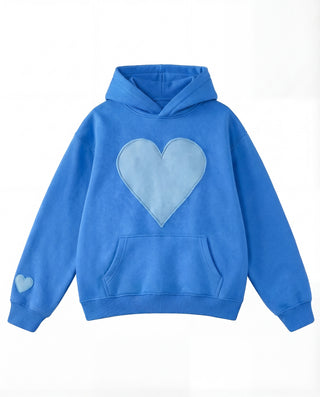 Oversized heart design cosy pullover for women | Candace