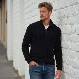 Classic knitted everyday jumper for men | Henry