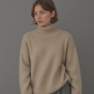 Sydney Oversized Cashmere Turtleneck Sweater | Soft, Warm & Elegant