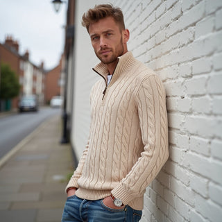 Classic knitted everyday jumper for men | Henry