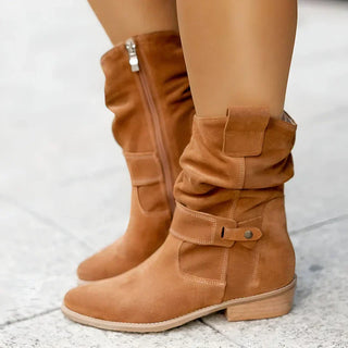Classic orthopaedic suede ankle boots for women | Esther