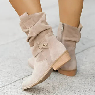 Classic orthopaedic suede ankle boots for women | Esther