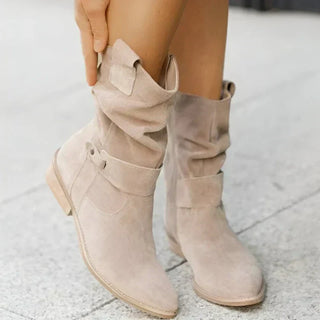 Classic orthopaedic suede ankle boots for women | Esther