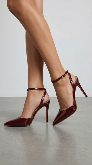 Metallic Pointed Court Heels – Refined Stiletto Silhouette | Ashley