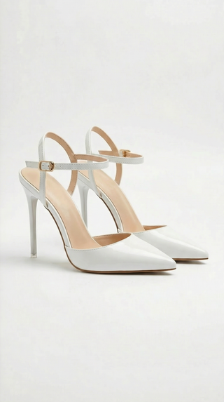 Metallic Pointed Court Heels – Refined Stiletto Silhouette | Ashley