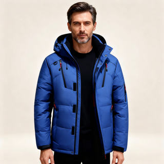 Warm thick fleece-lined winter parka for men | Nordfall