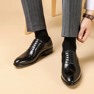 Classic orthopaedic leather oxford dress shoes for men