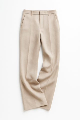 Torino Classic High-Waist Wool Blend Trousers | Elvara